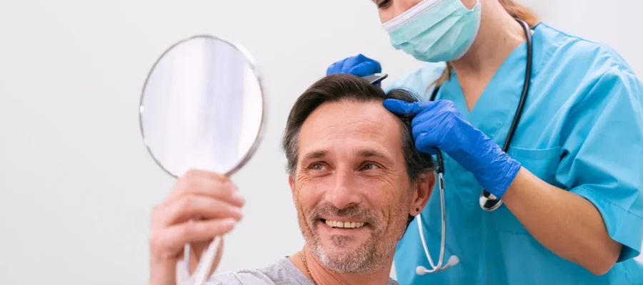 Greffe De Cheveux Avancée Avec Bio-Améliorations