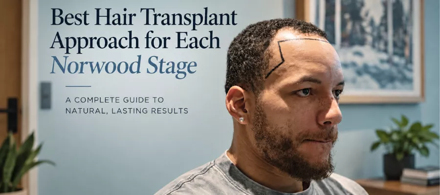 Best Hair Transplant Approach for Each Norwood Stage